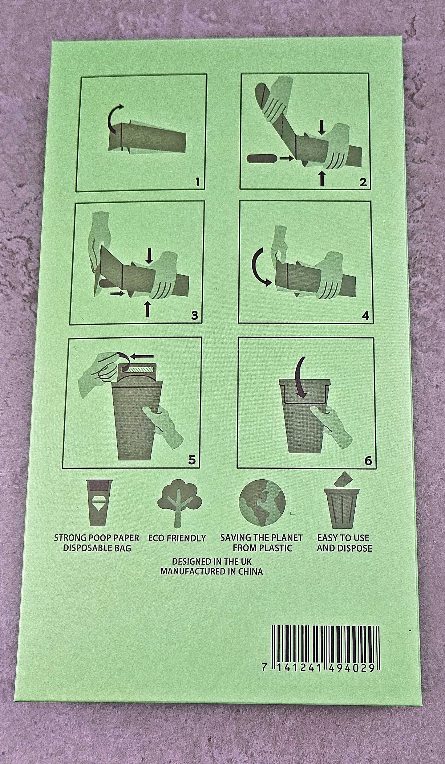 Disposable eco-friendly poop scooper